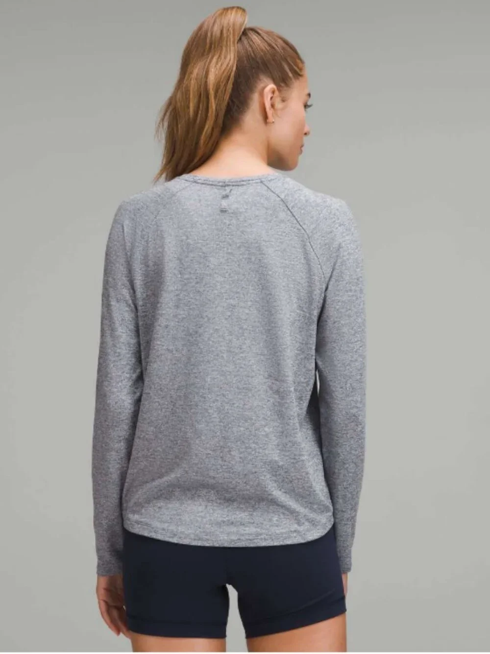 Lululemon License to Train Classic-Fit Long-Sleeve Shirt Heathered True Navy